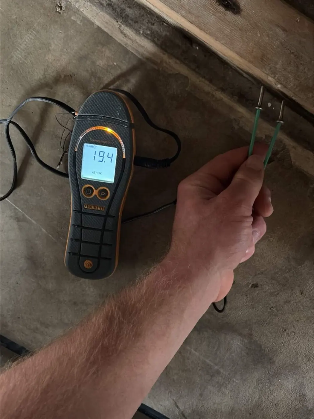 Documented moisture readings in Grant County, IN